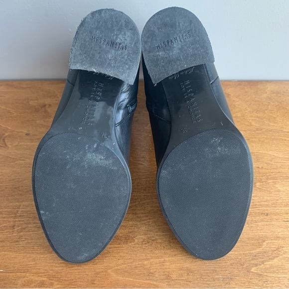 𝅺HISPANITAS Black Soft Leather Studded Ankle Booties - Picture 5 of 13